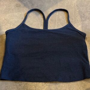 Beyond Yoga Spacedye Slim Cropped Navy Tank